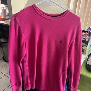 Volcom stone mens pink small sweater shirt